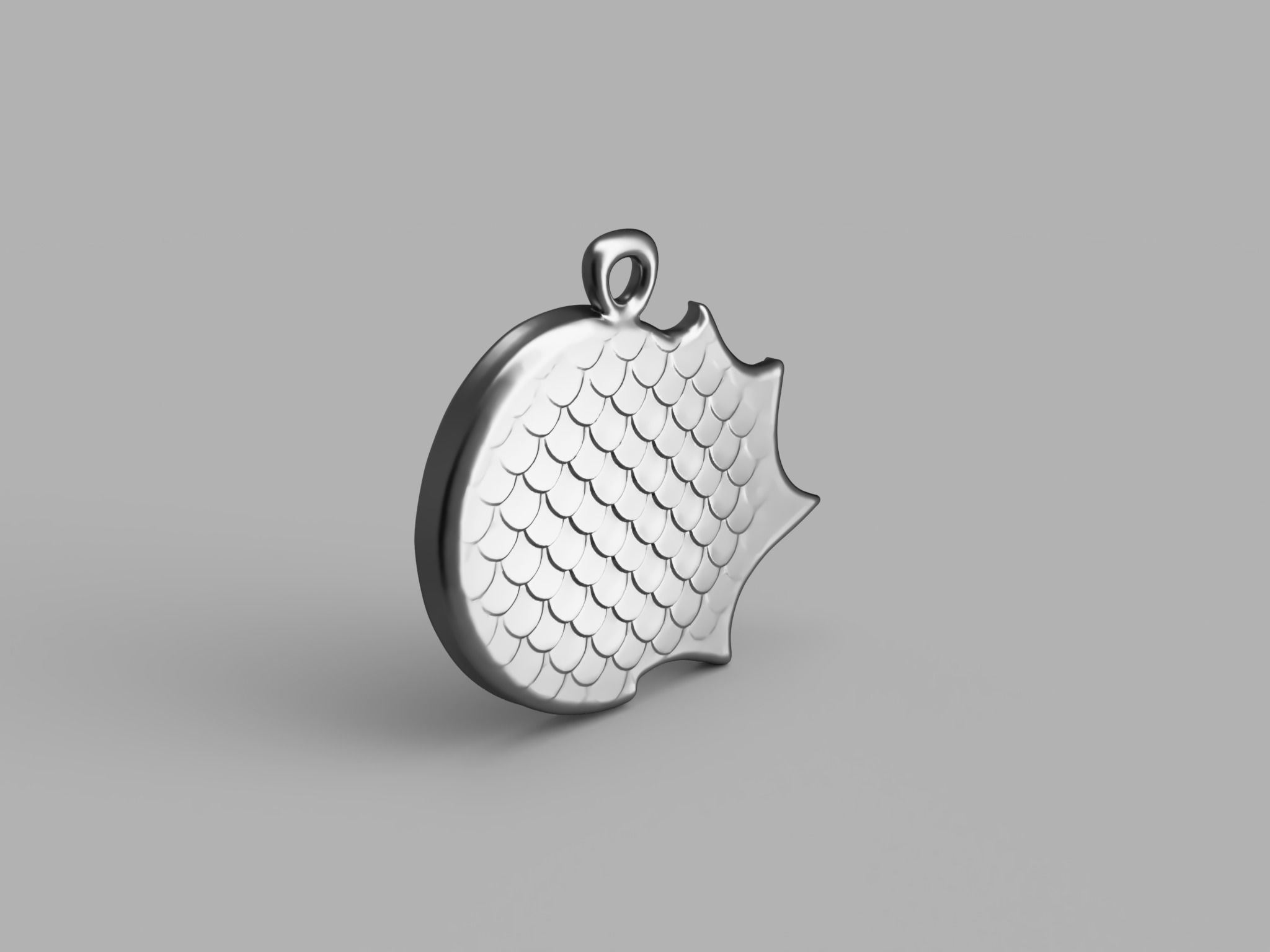 Pendant-Sea shell-3D model STL-file for 3D printing 3D print model_2