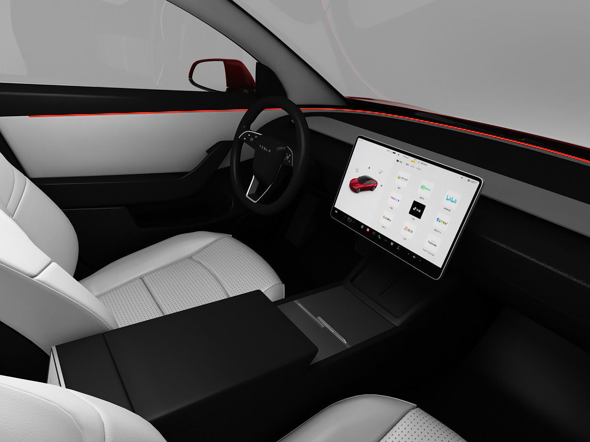Tesla Model 3 2024 With Interior 3D model 3D model | CGTrader