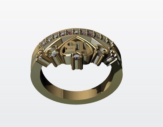 anillo de 15 de corona MODELO 3D 3D print model_4