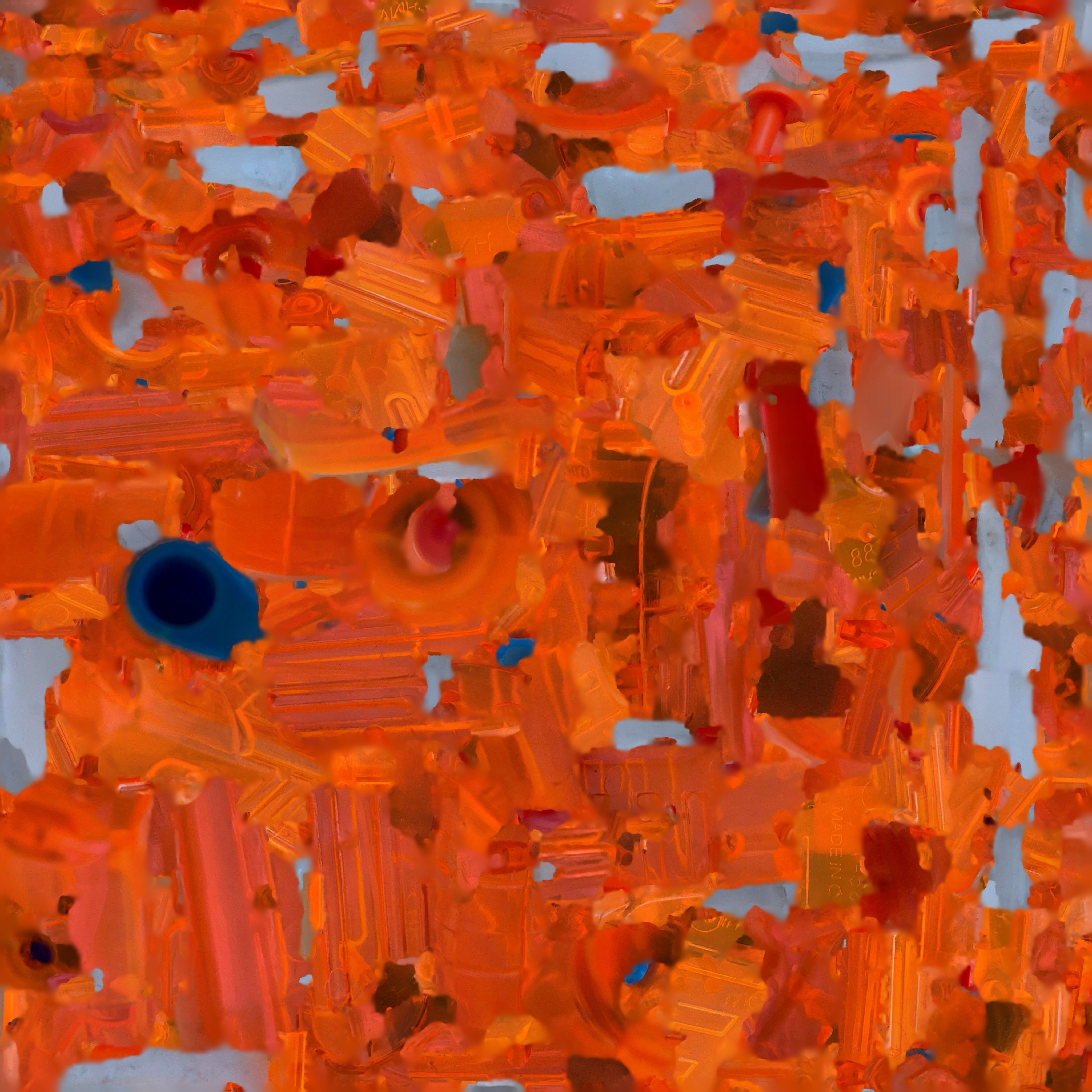 Orange Water Gun 3D model_6