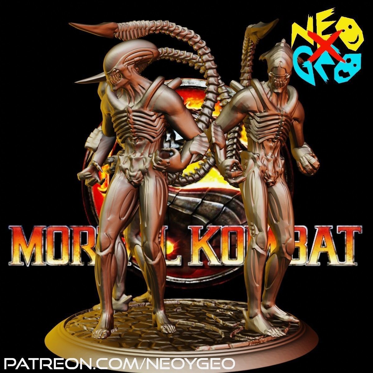 ALIEN ACIDIC KONJURER AND TARKATAN - MORTAL KOMBAT 3D print model_2