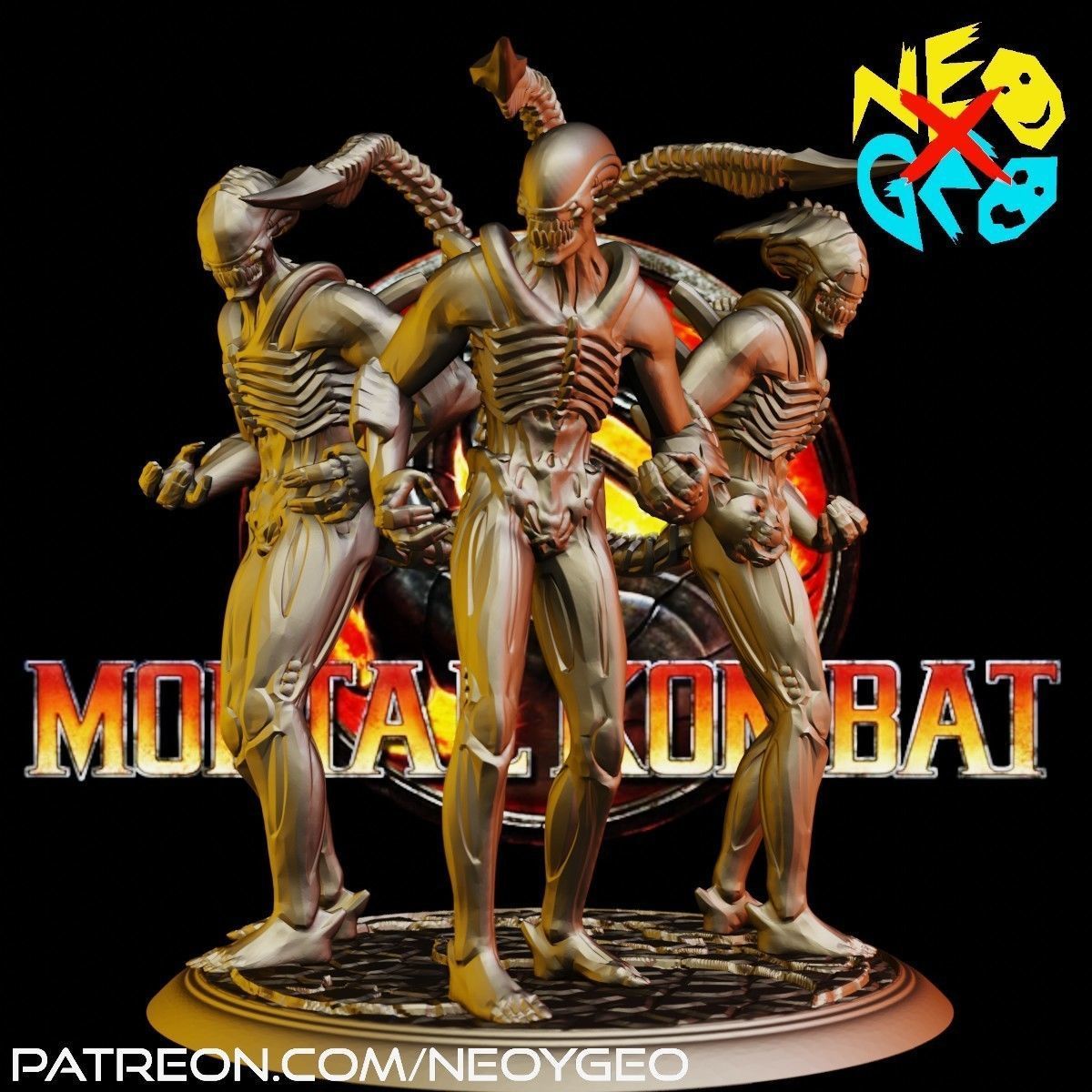 ALIEN ACIDIC KONJURER AND TARKATAN - MORTAL KOMBAT 3D print model_1