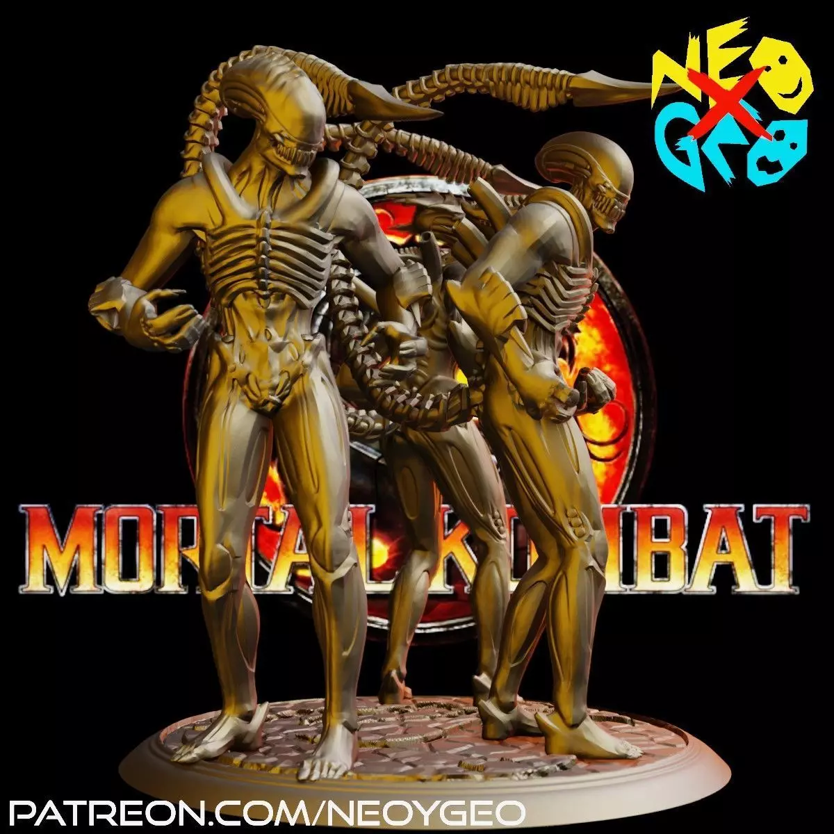 ALIEN ACIDIC KONJURER AND TARKATAN - MORTAL KOMBAT 3D print model_0