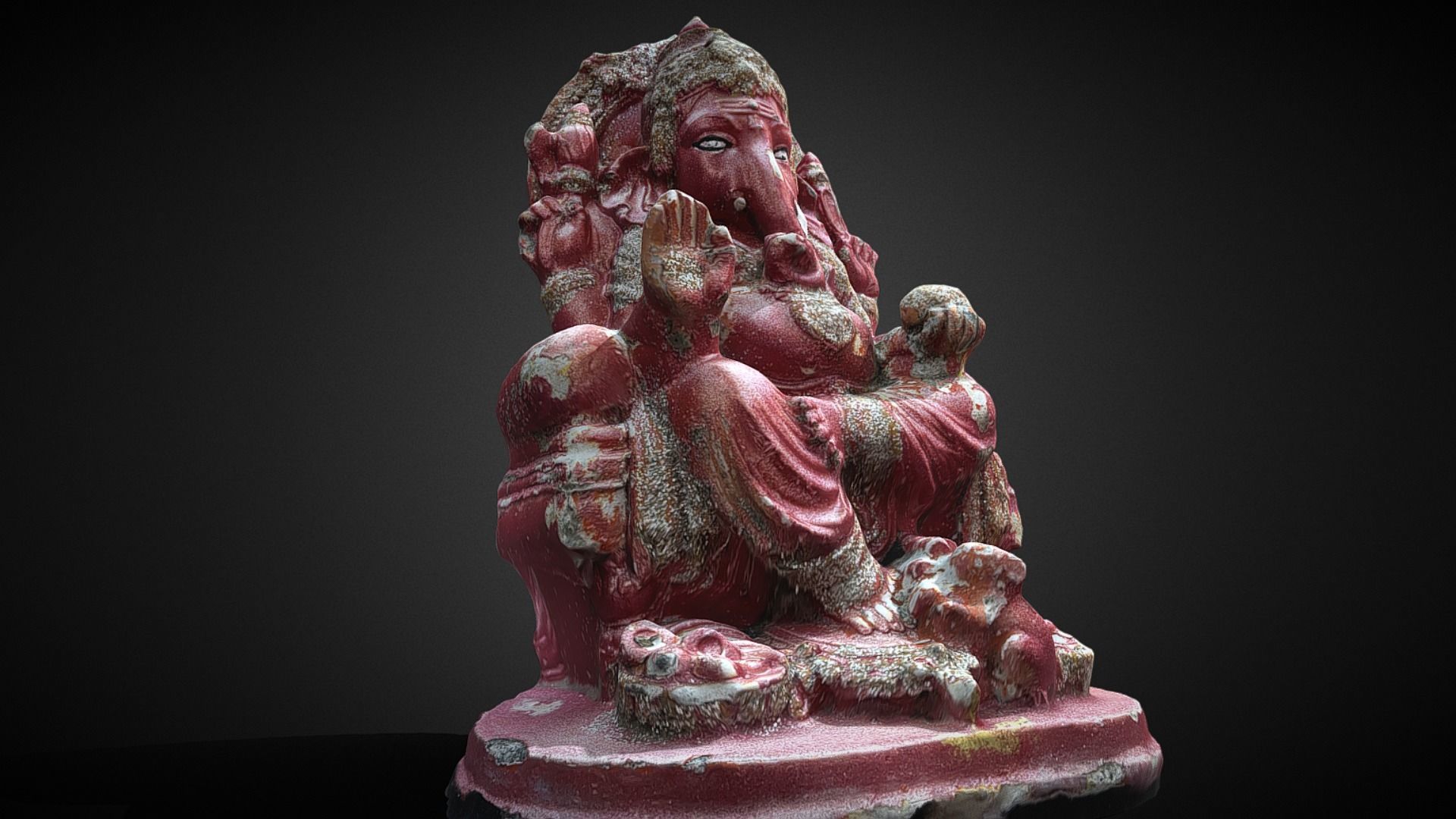 Ganesha 5 Low-poly 3D model_5
