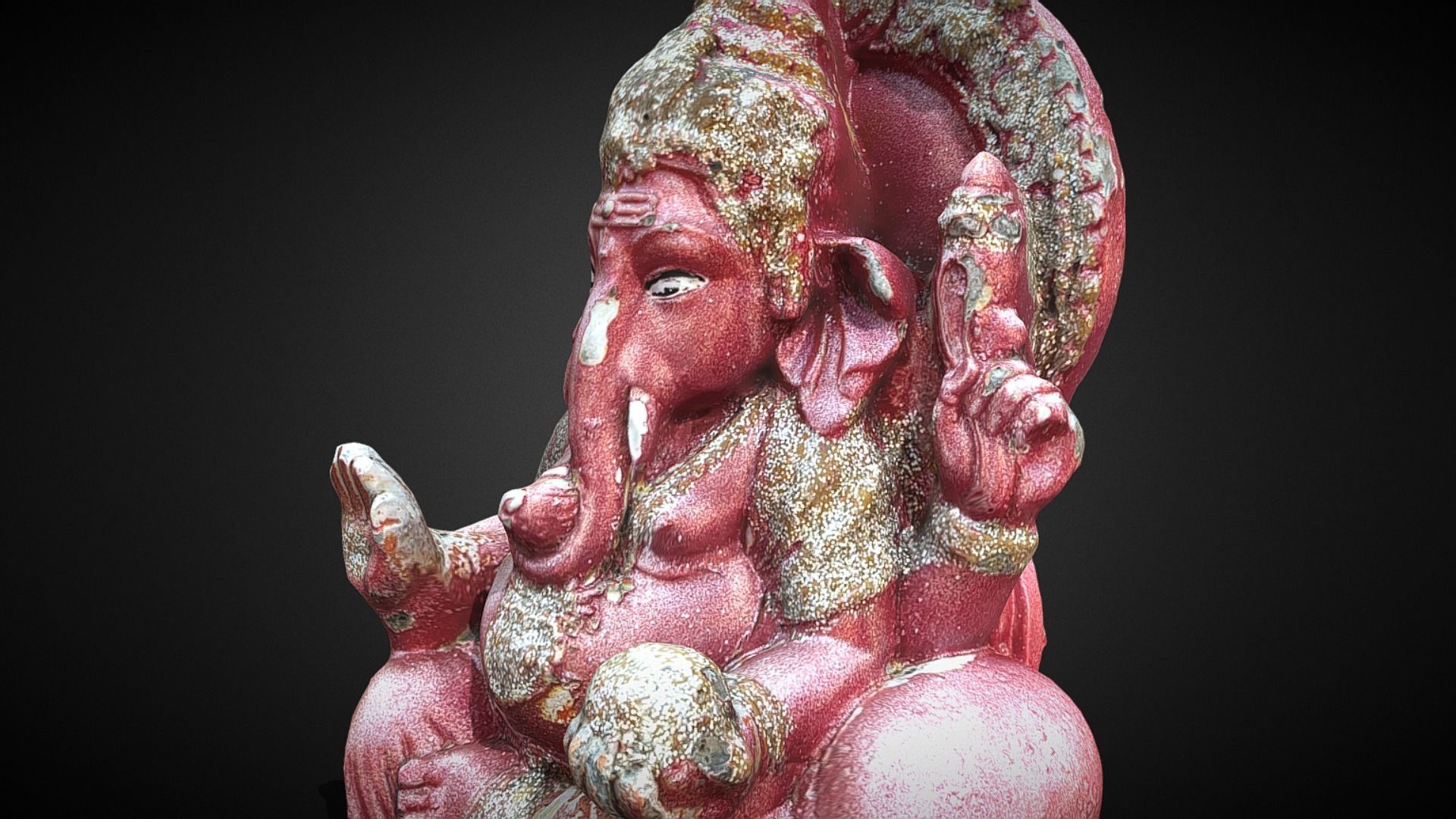Ganesha 5 Low-poly 3D model_3