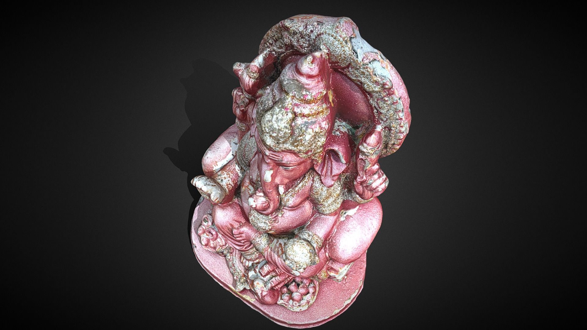 Ganesha 5 Low-poly 3D model_4