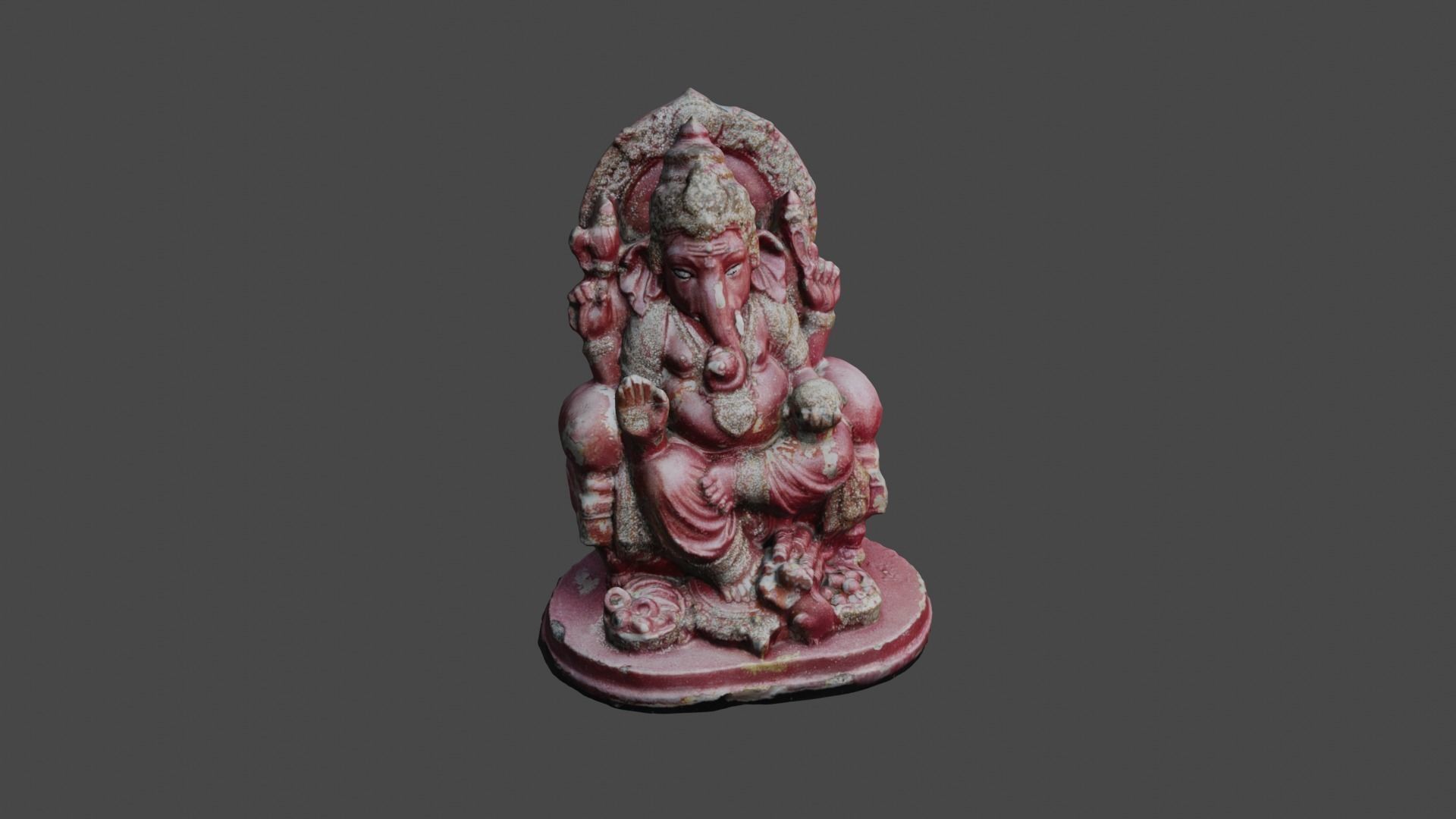 Ganesha 5 Low-poly 3D model_14