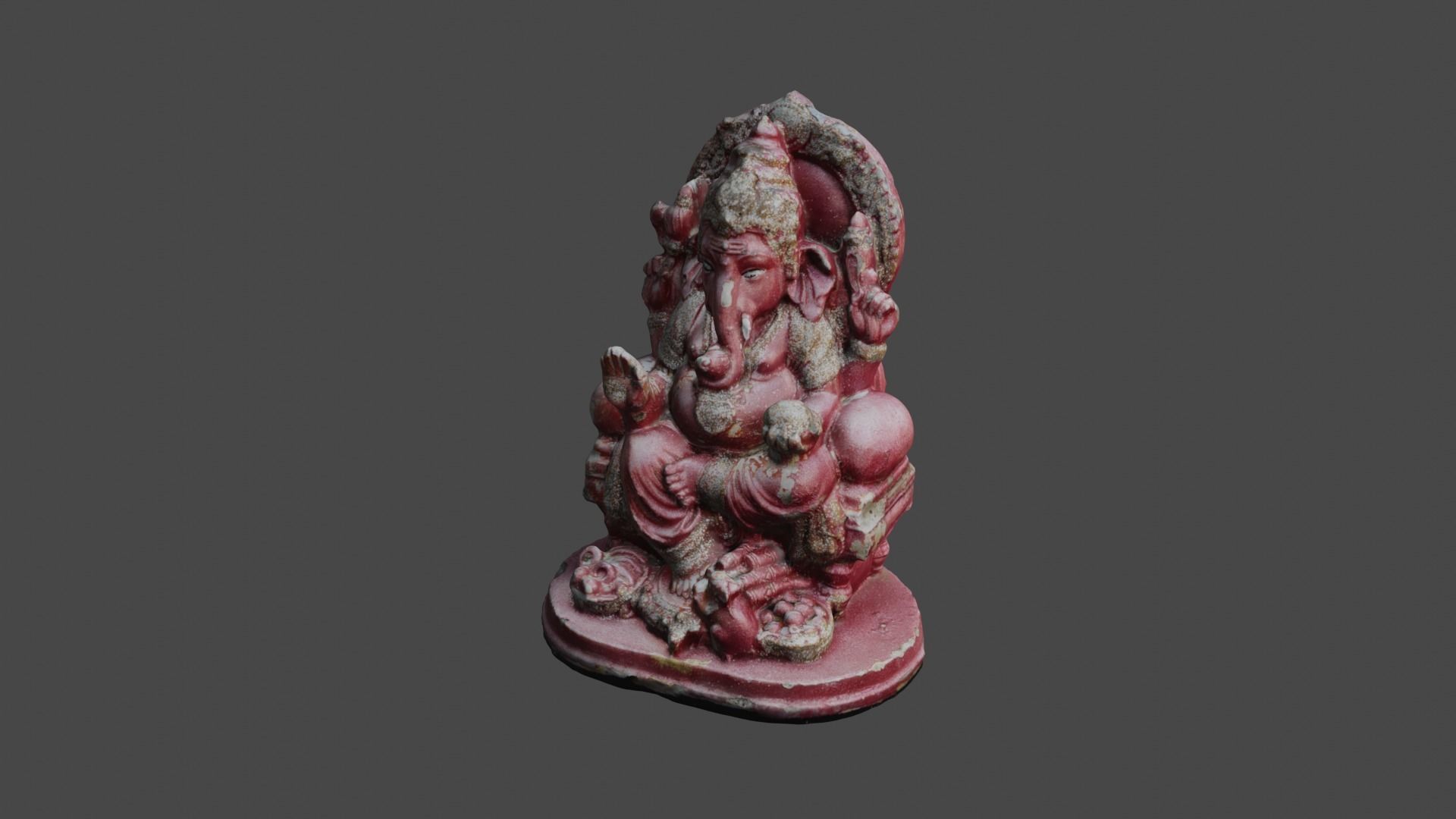 Ganesha 5 Low-poly 3D model_12