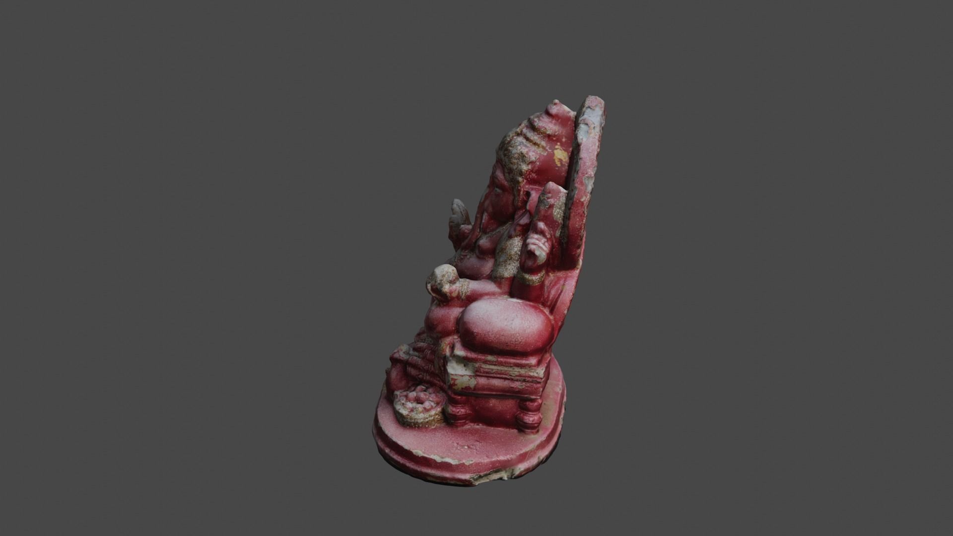 Ganesha 5 Low-poly 3D model_28