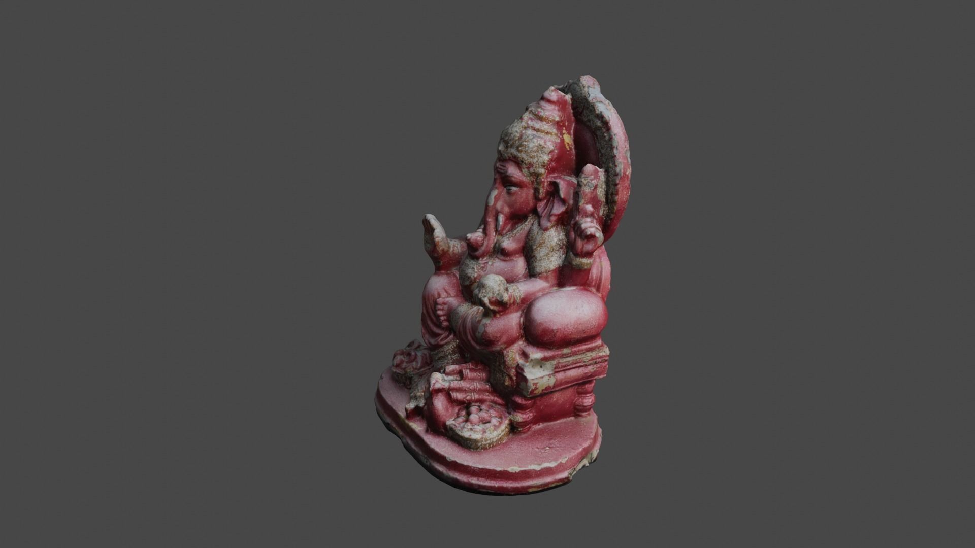 Ganesha 5 Low-poly 3D model_30