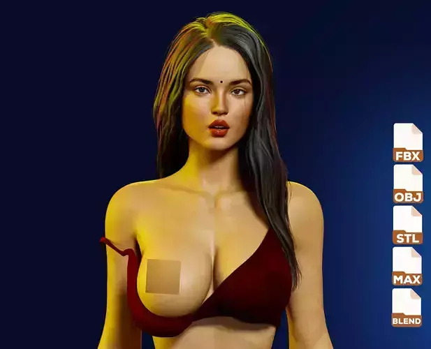Beautiful Woman Rigged Model Low-poly 3D model Beautiful Woman Rigged Model Low-poly 3D model