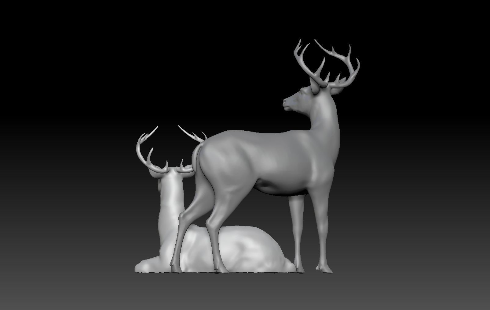 DEER CHRISTMAS DECOR 3D print model_2