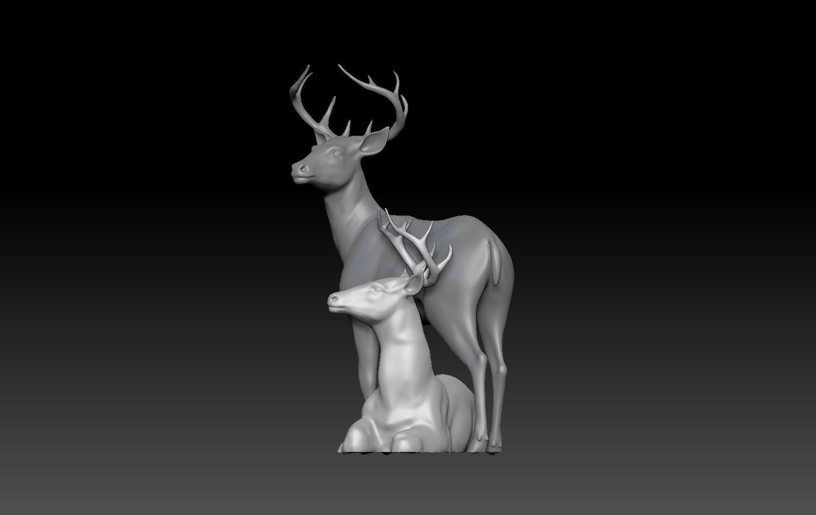 DEER CHRISTMAS DECOR 3D print model_1