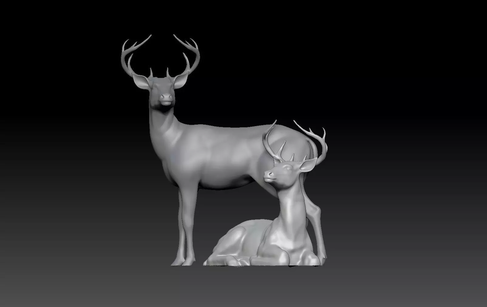 DEER CHRISTMAS DECOR 3D print model_0