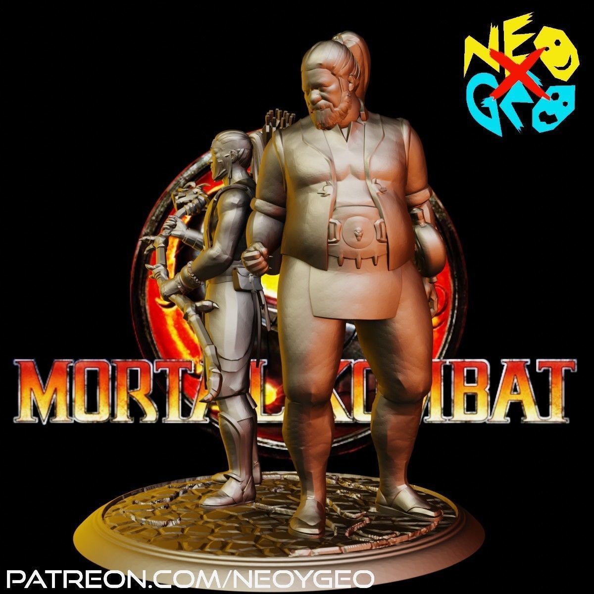 KUNG JIN - BO RAI CHO - MORTAL KOMBAT 3D print model_1
