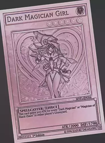 dark magician girl - yugioh 3D print model