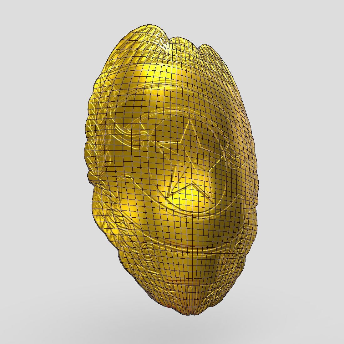 Police Badge 2 Low-poly 3D model_12