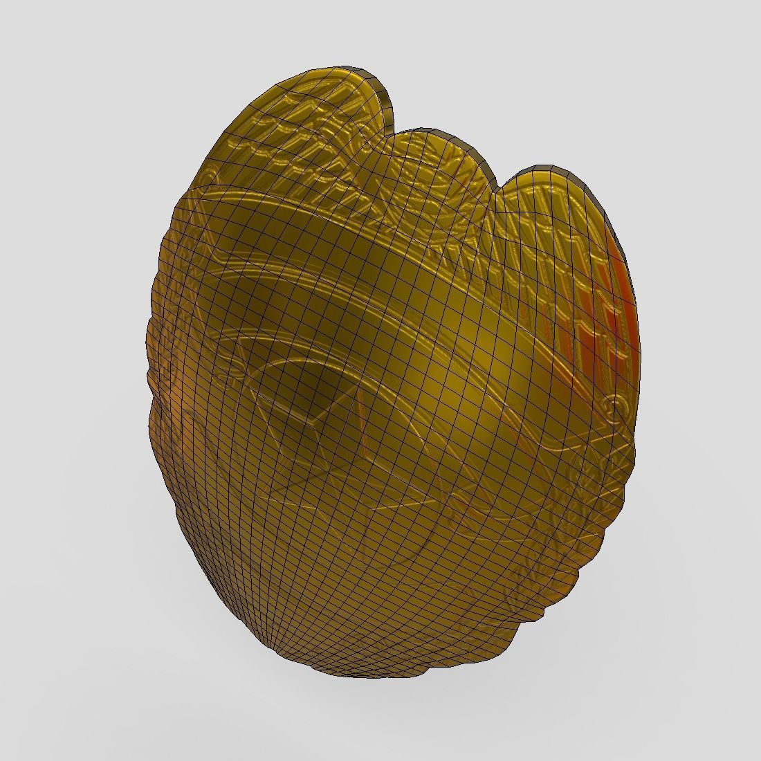 Police Badge 2 Low-poly 3D model_6
