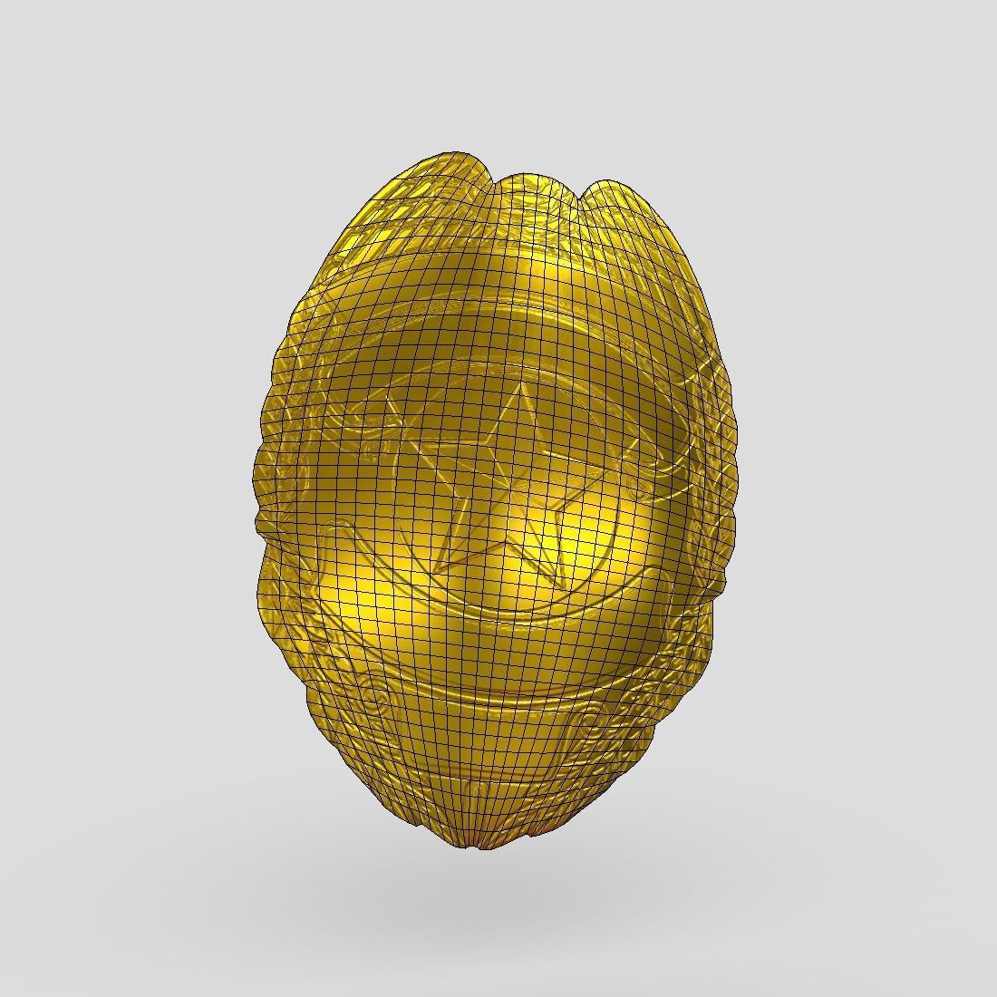 Police Badge 2 Low-poly 3D model_2