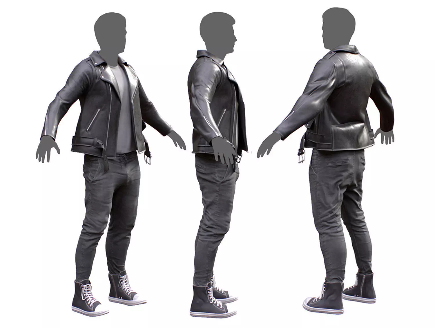 Casual Outfit 1 Low-poly 3D model