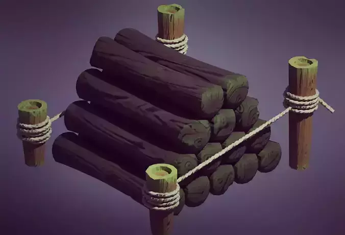 Stylized 3D Lumber