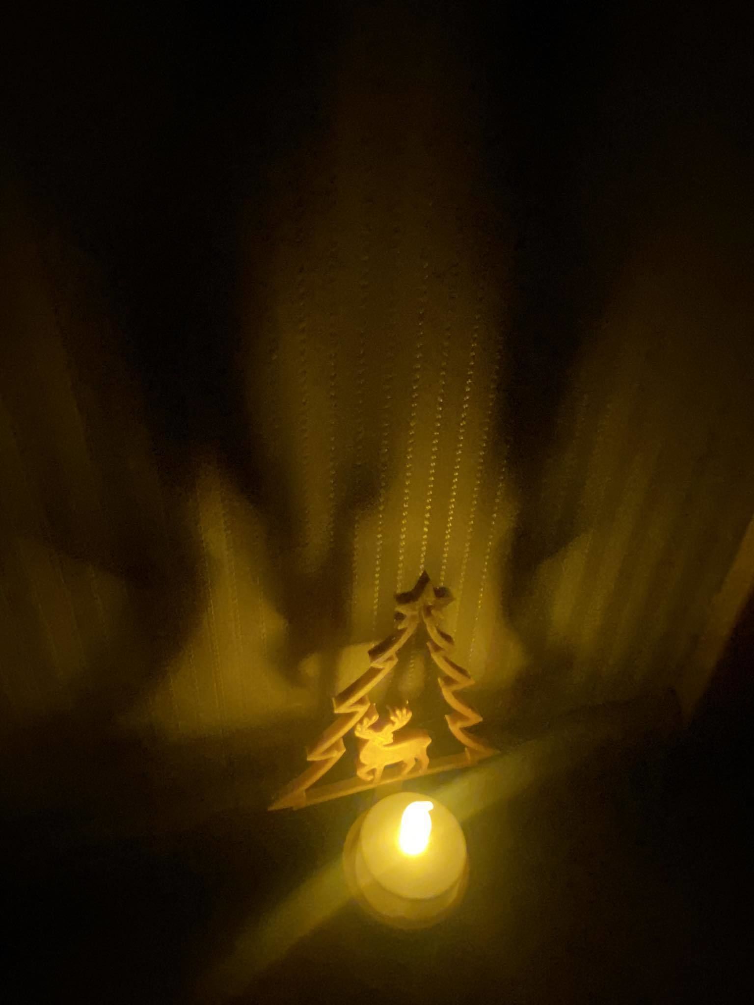 Christmas led tea light decoration holder  3D print model_2