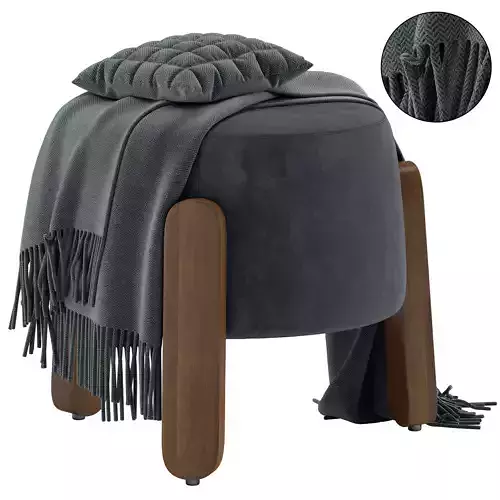 Lou stool with 2 materials