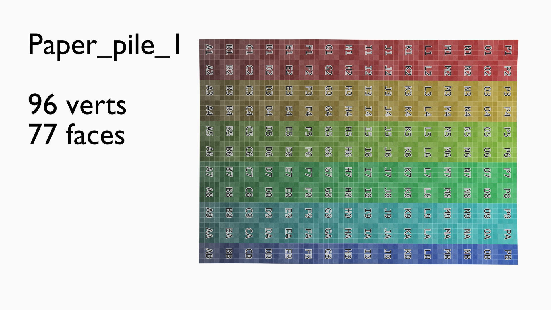 Piles of A4 papers - 9 variants 3D model_12