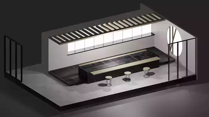 sushi restaurant interior