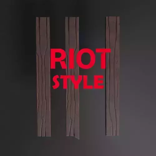 Riot style wooden planks