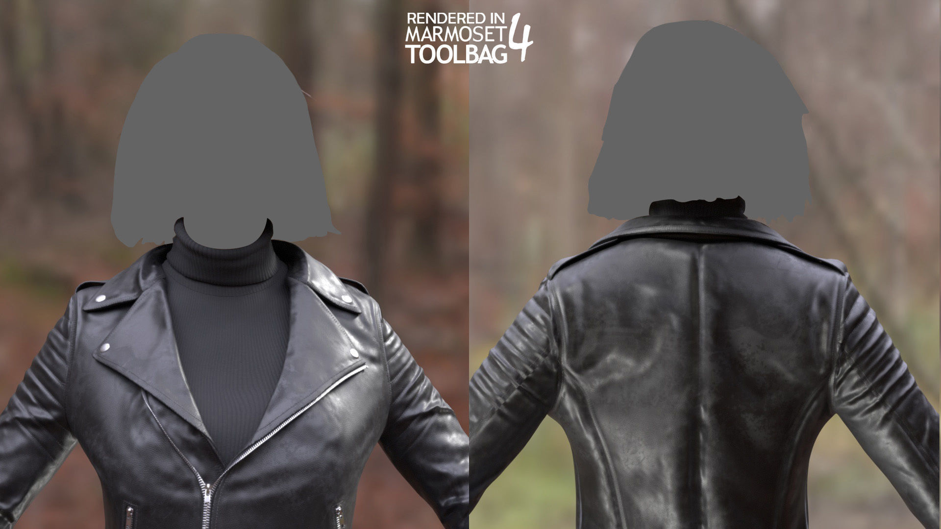 Female Casual Outfit 1 Low-poly 3D model_6