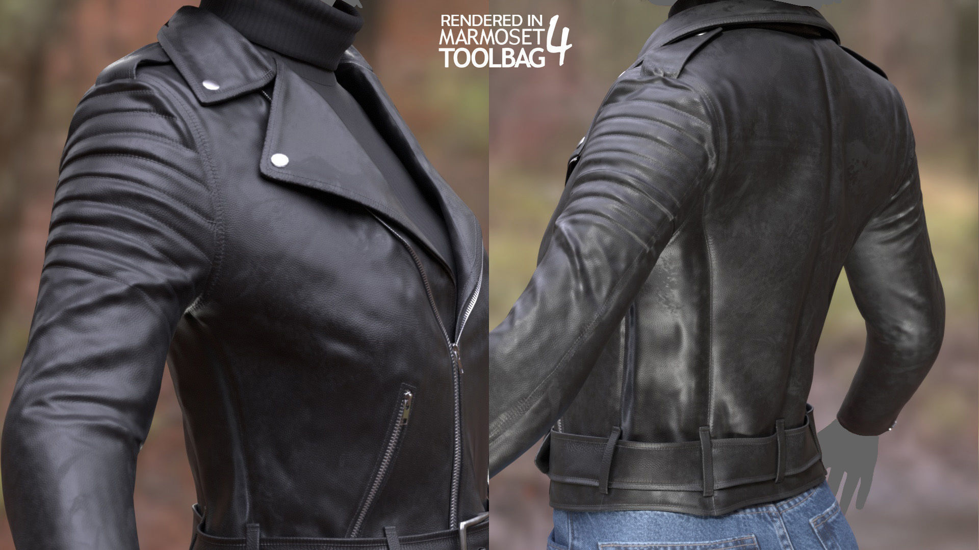 Female Casual Outfit 1 Low-poly 3D model_10