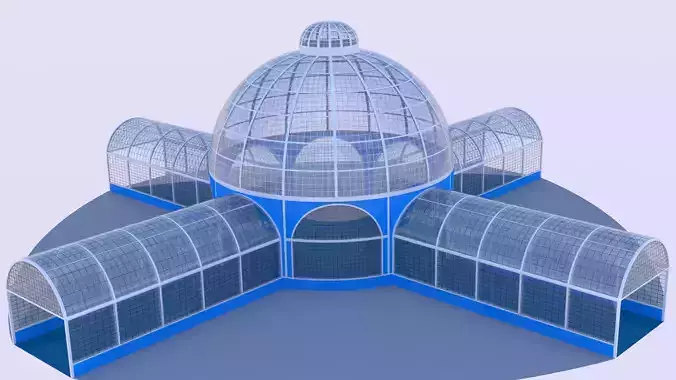 Pavilion glass building