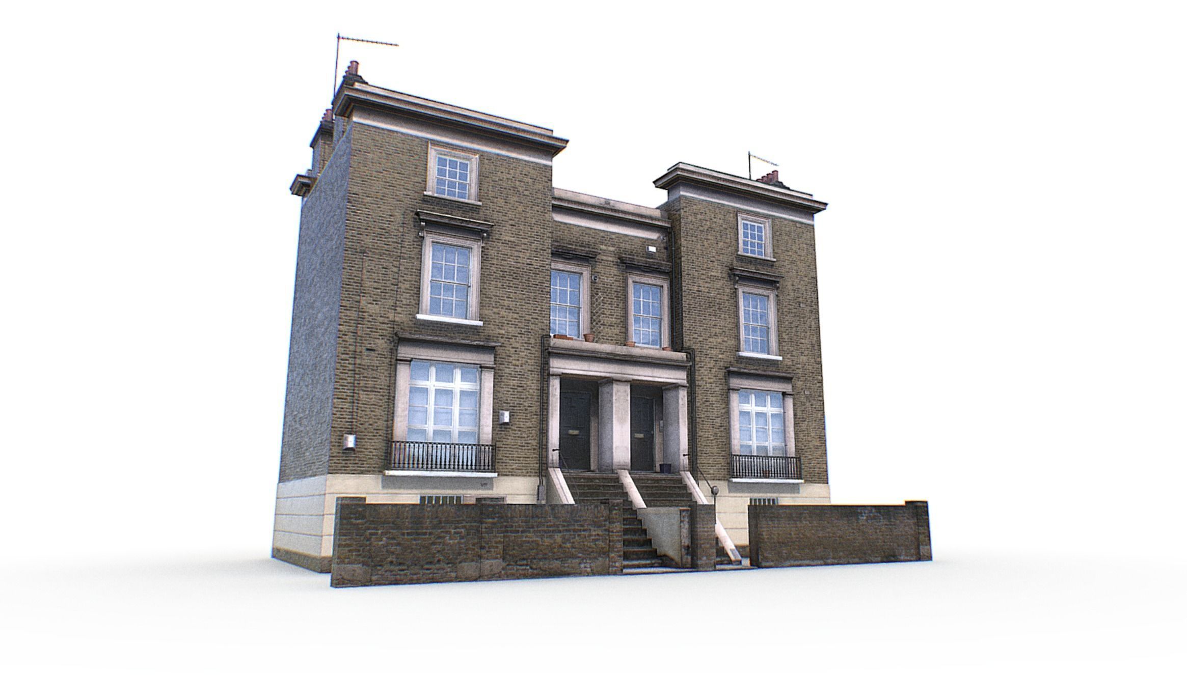 London Buildings Collection Low-poly 3D model_6