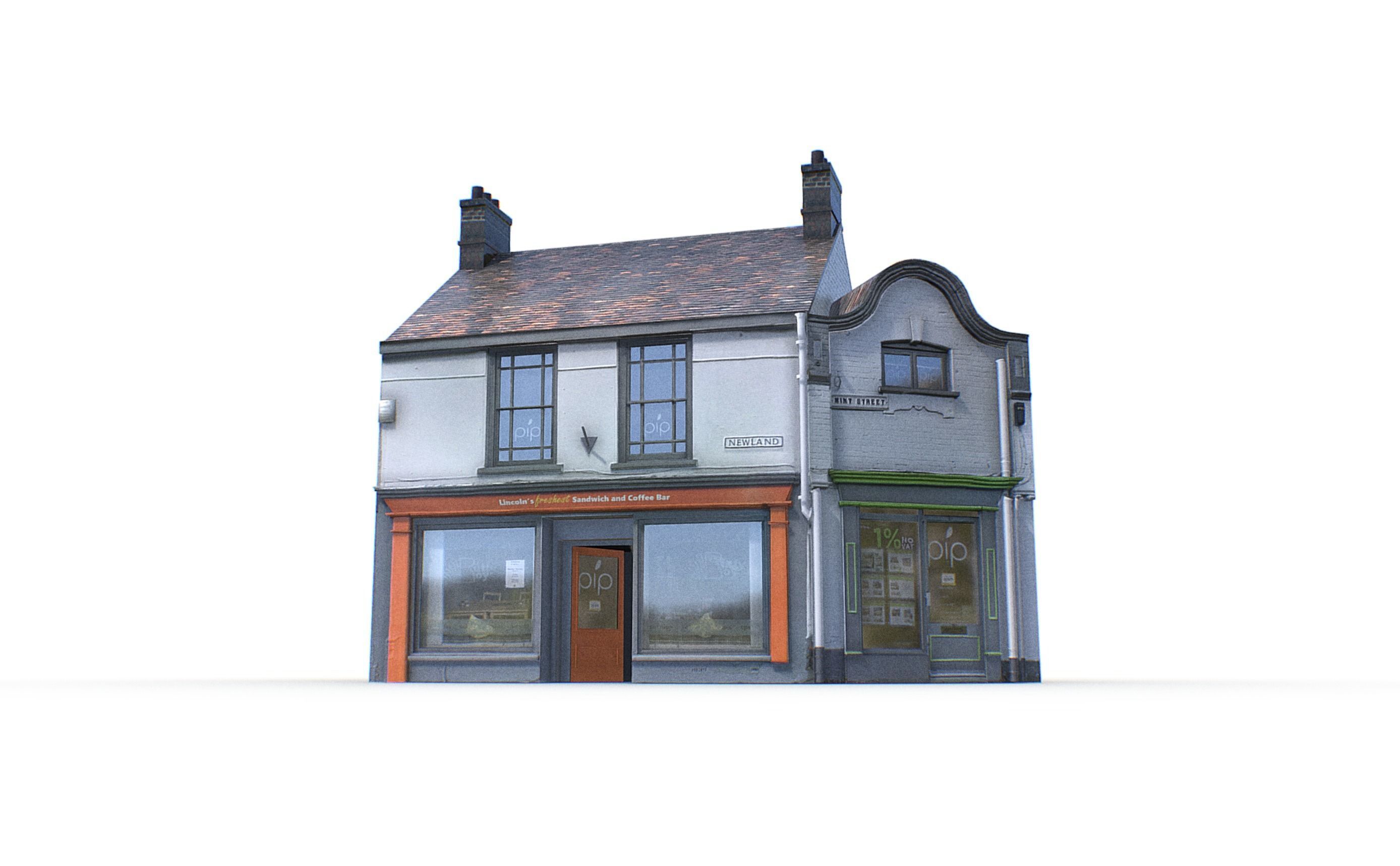 London Buildings Collection Low-poly 3D model_10