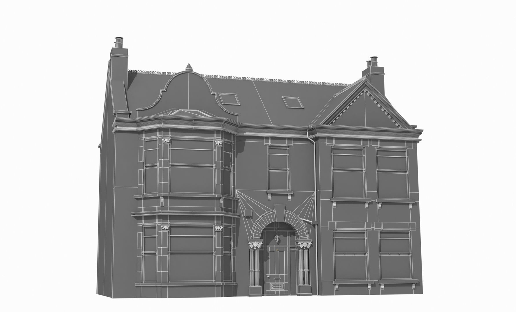 London Buildings Collection Low-poly 3D model_27