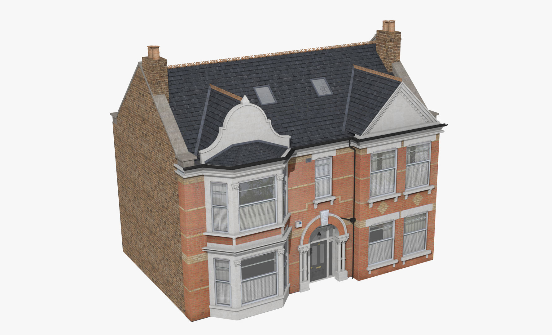 London Buildings Collection Low-poly 3D model_46