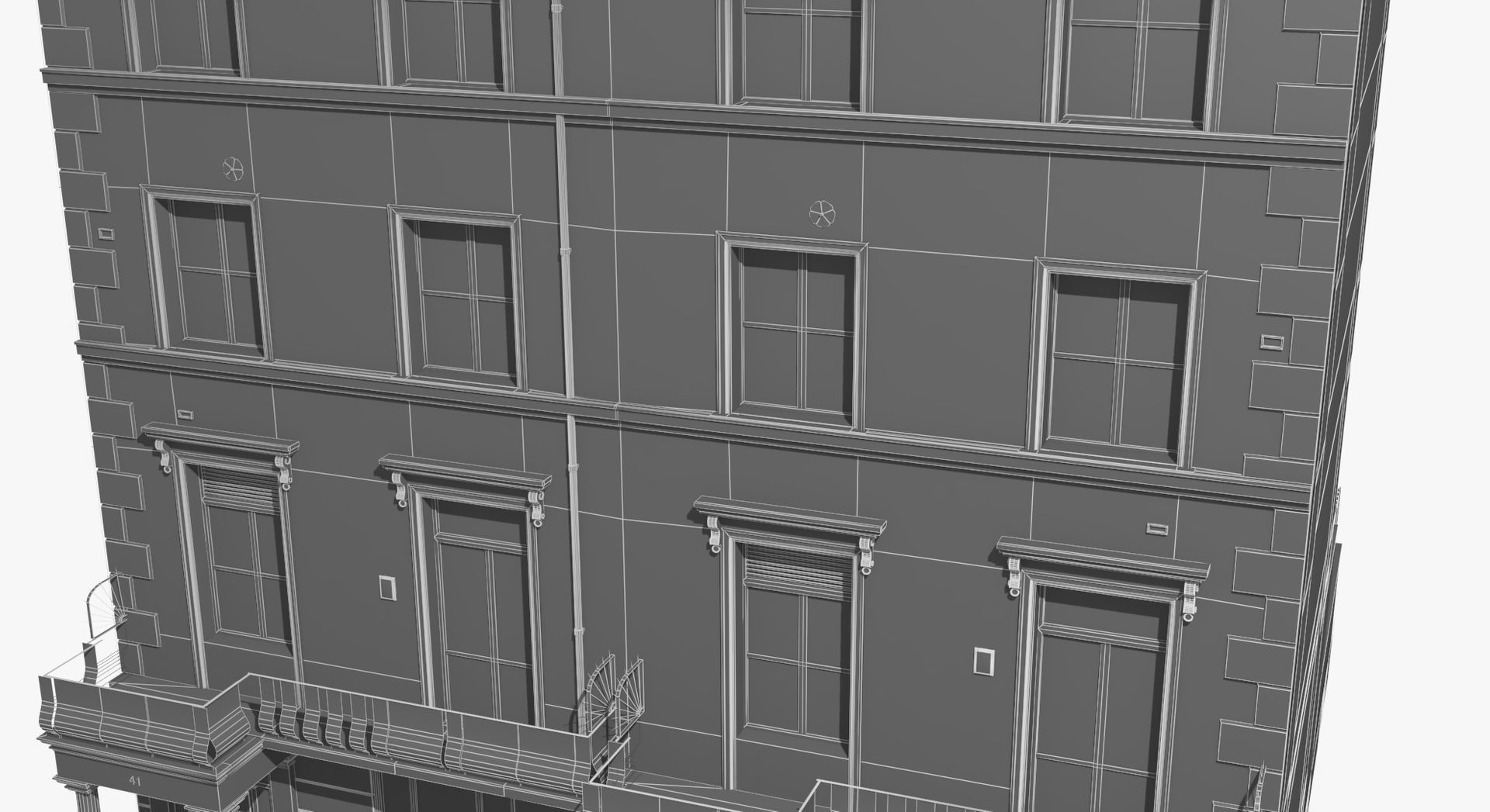 London Buildings Collection Low-poly 3D model_26