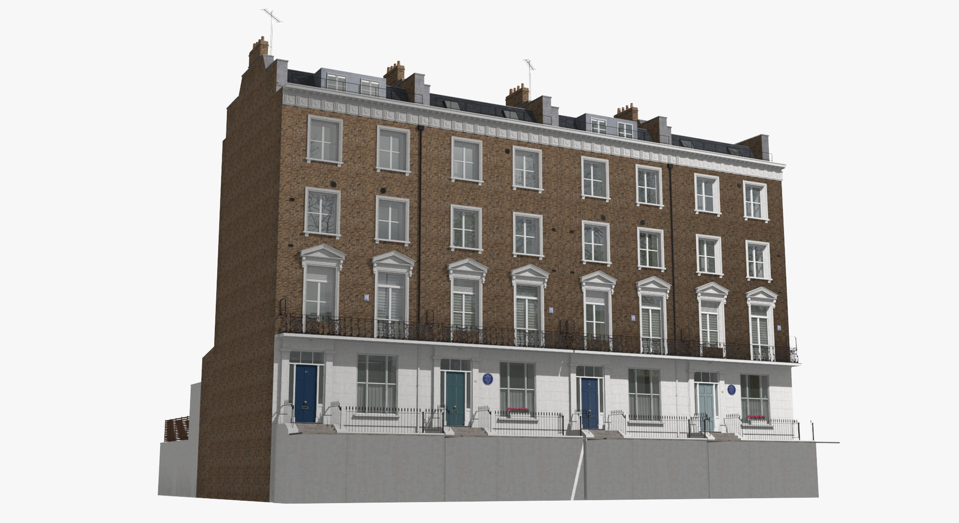 London Buildings Collection Low-poly 3D model_16