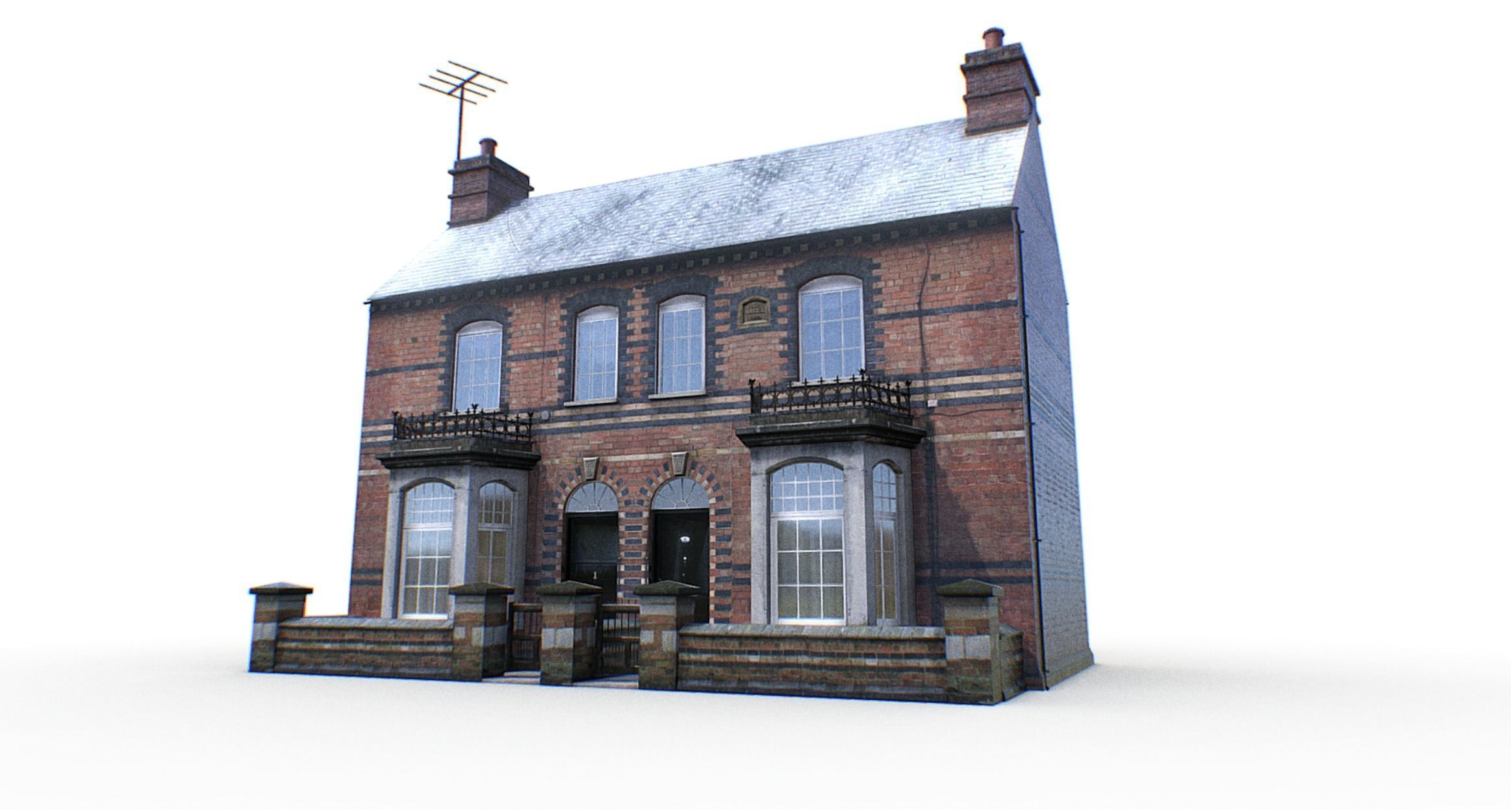 London Buildings Collection Low-poly 3D model_11