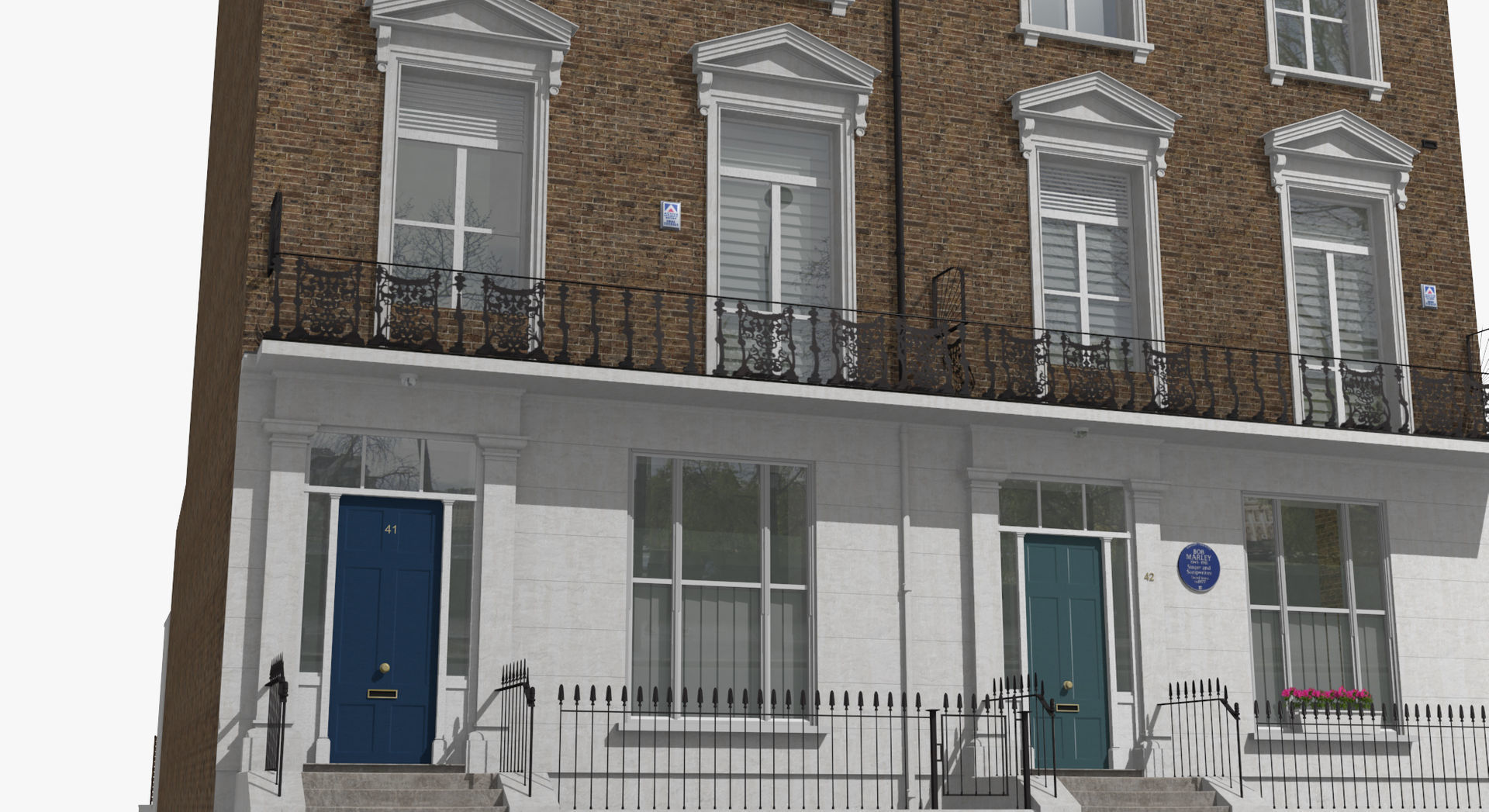 London Buildings Collection Low-poly 3D model_44