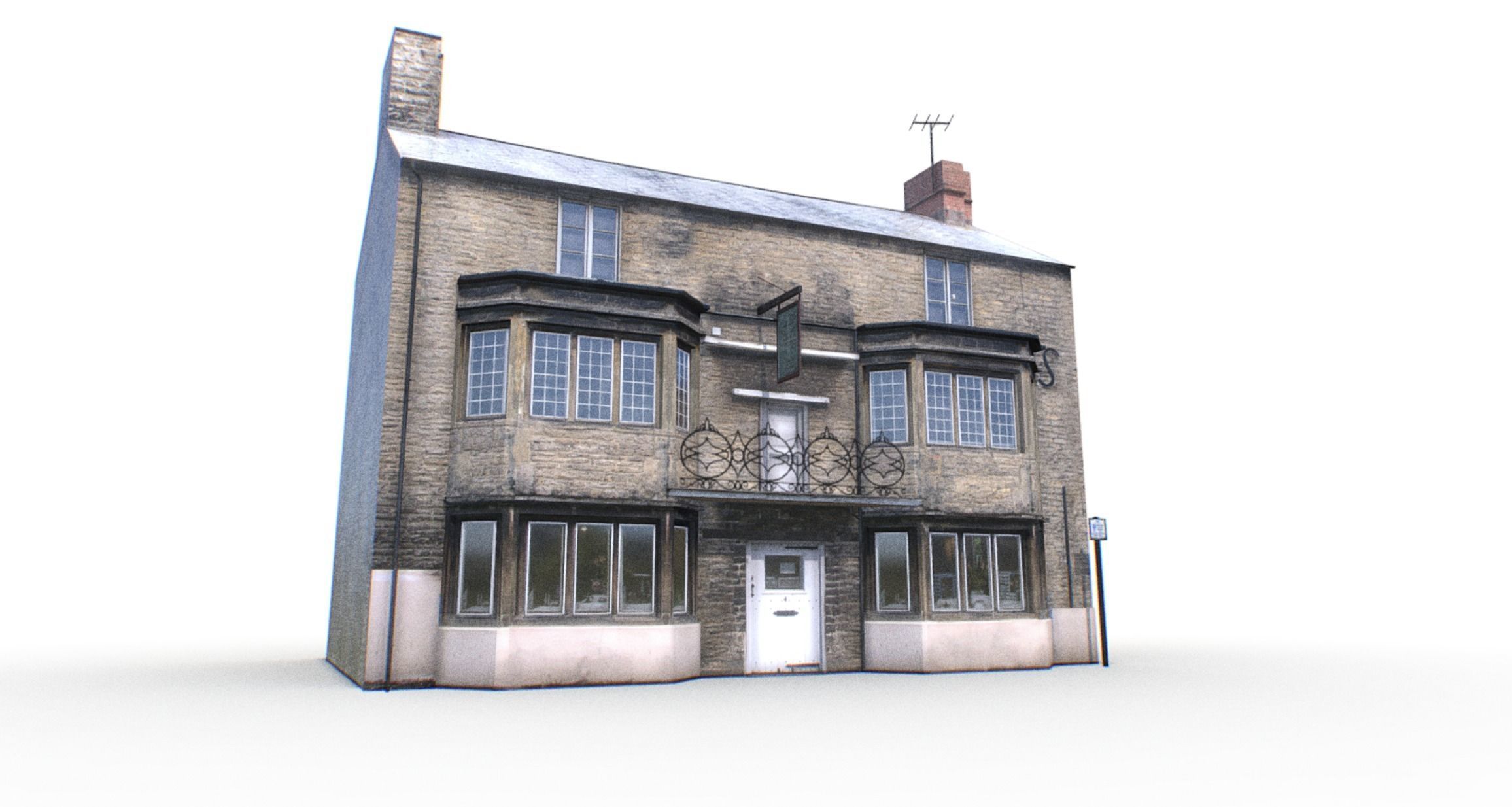 London Buildings Collection Low-poly 3D model_13