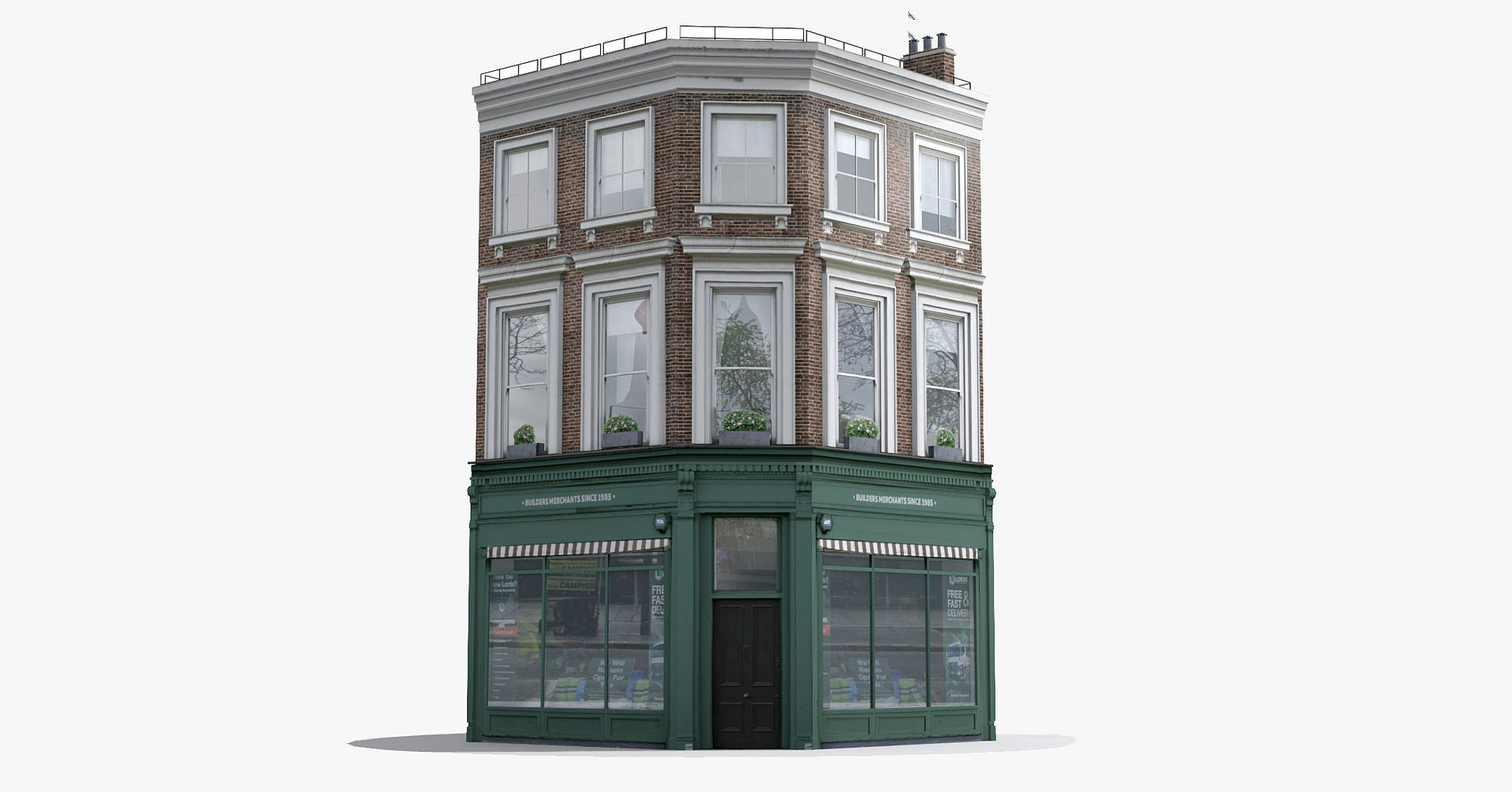 London Buildings Collection Low-poly 3D model_41