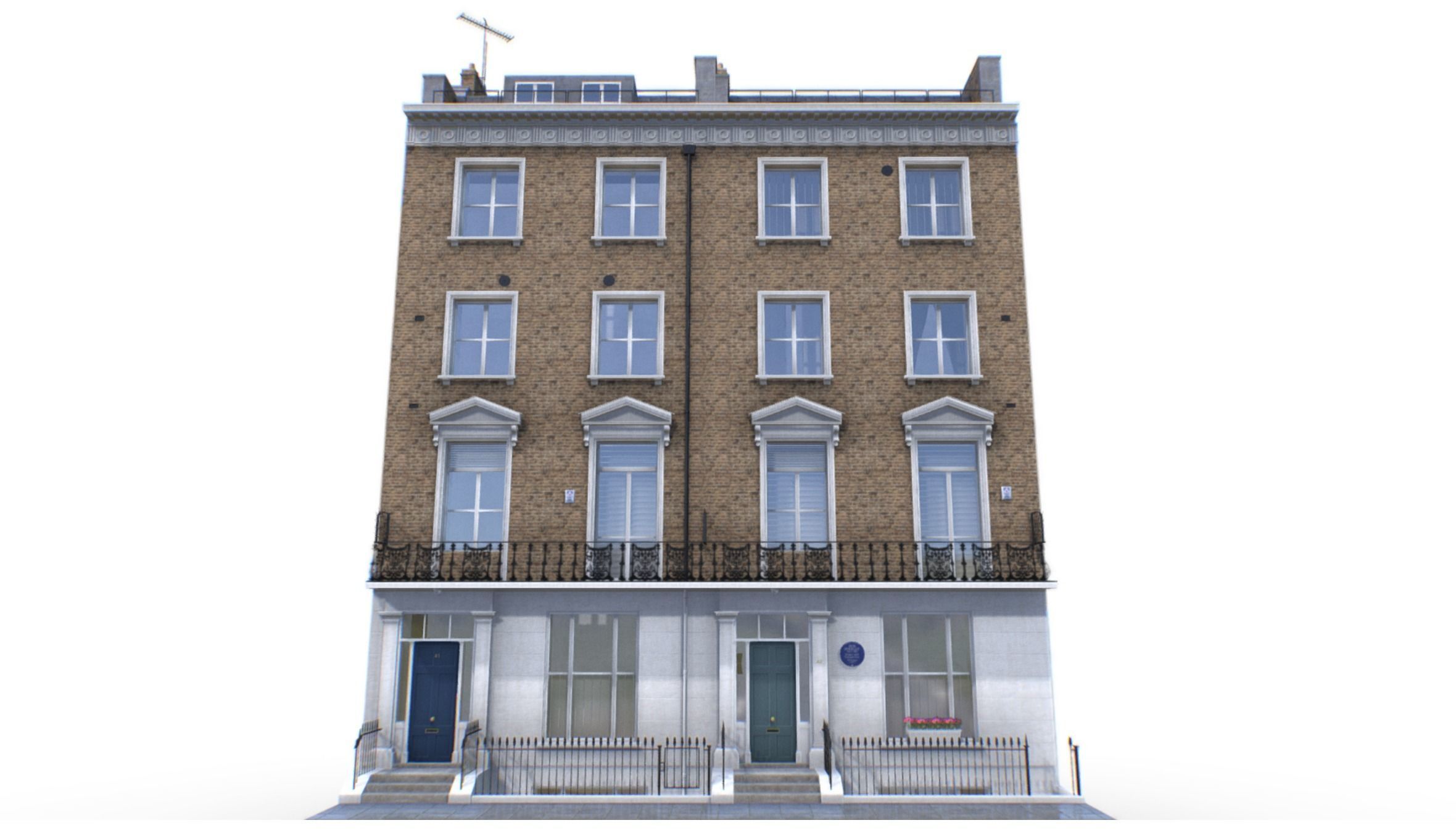 London Buildings Collection Low-poly 3D model_3