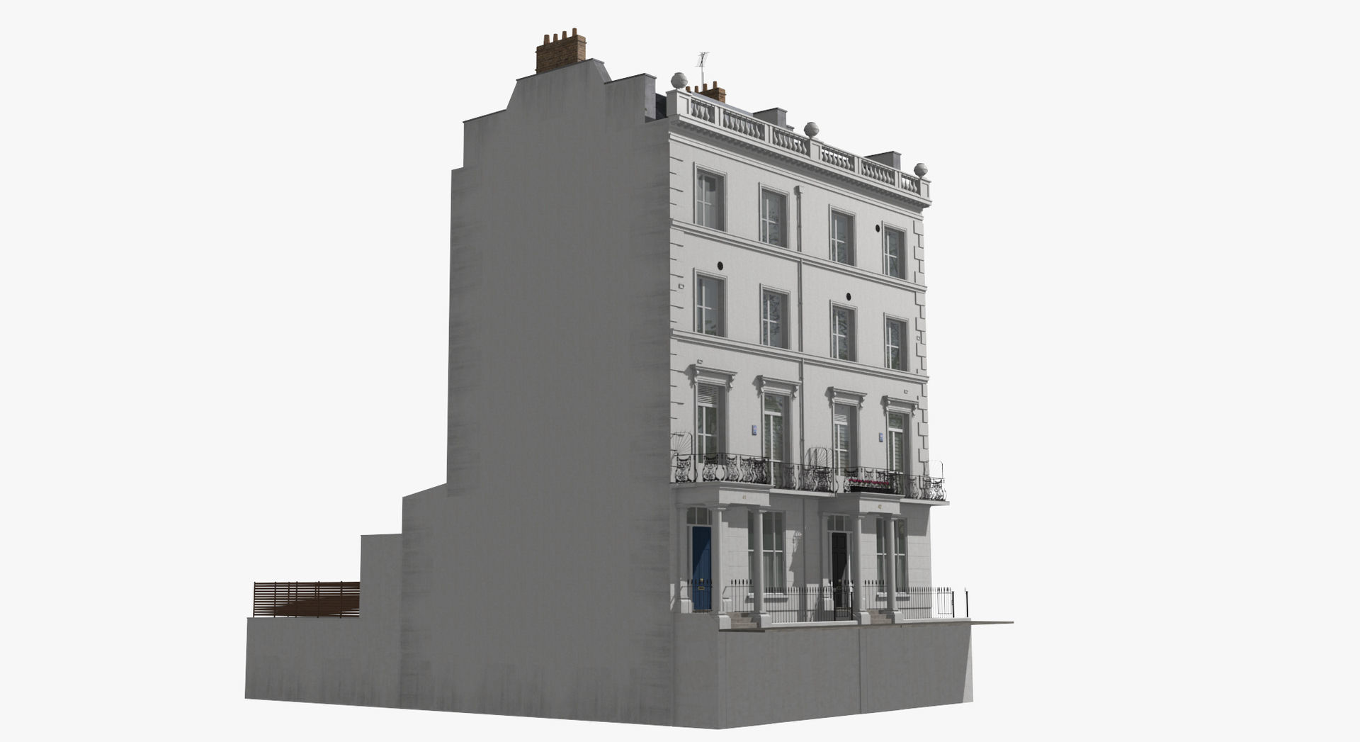 London Buildings Collection Low-poly 3D model_15