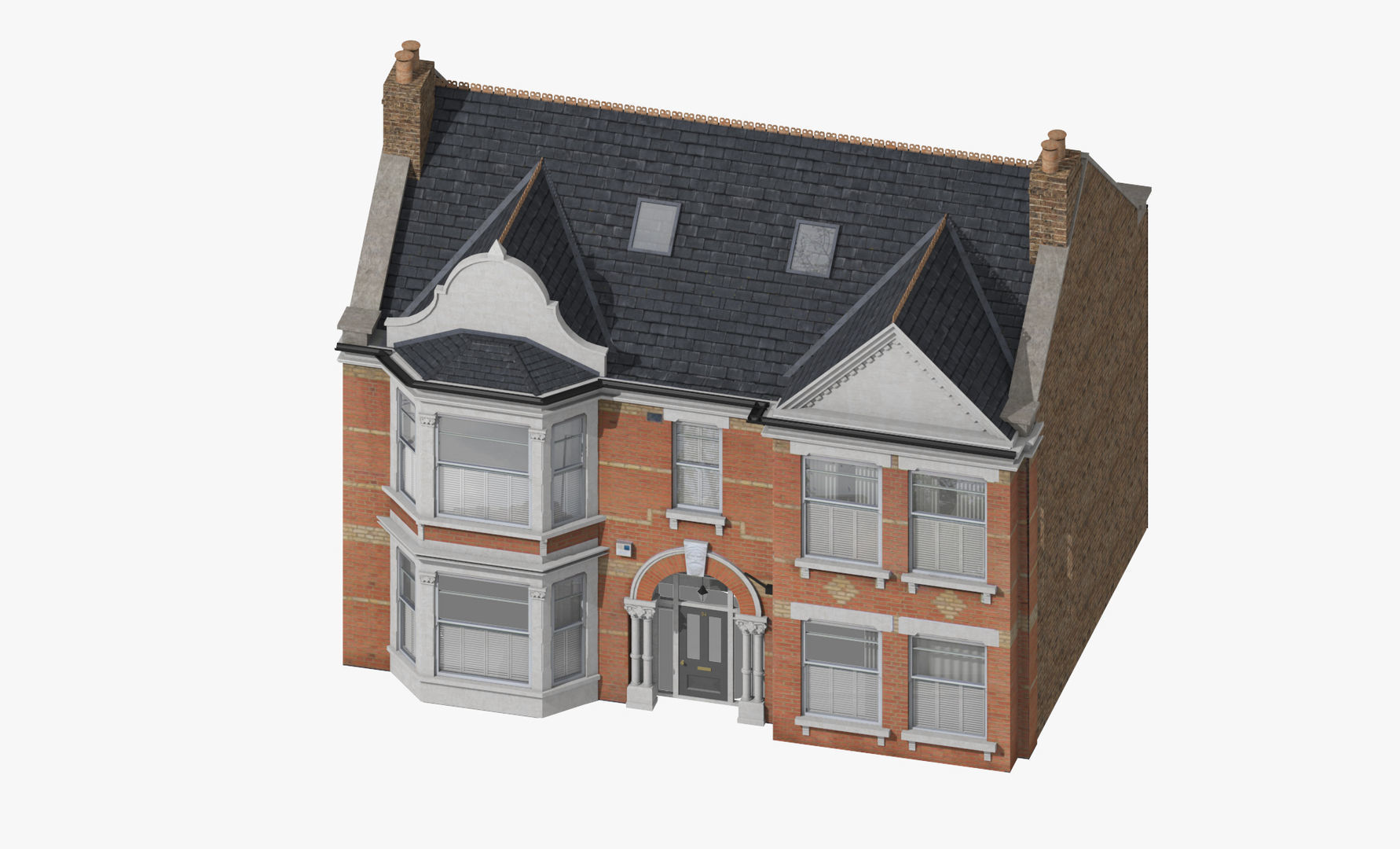 London Buildings Collection Low-poly 3D model_21