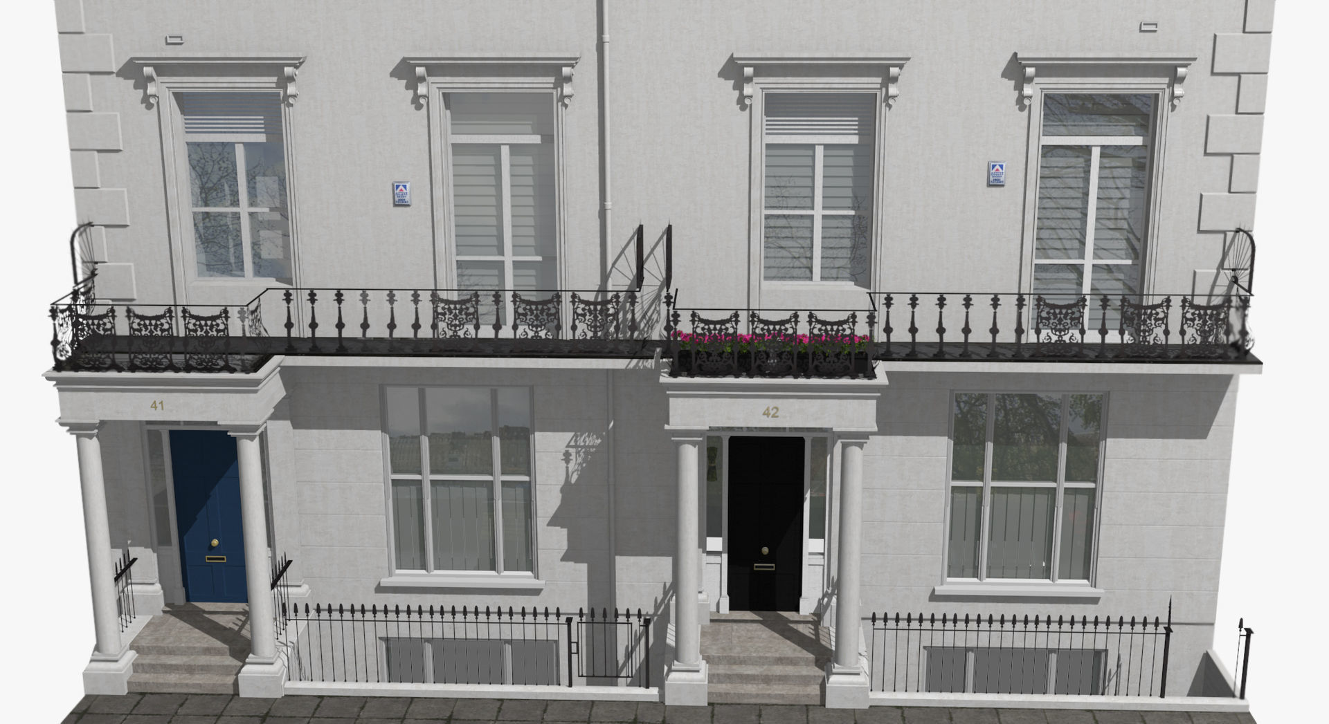 London Buildings Collection Low-poly 3D model_32