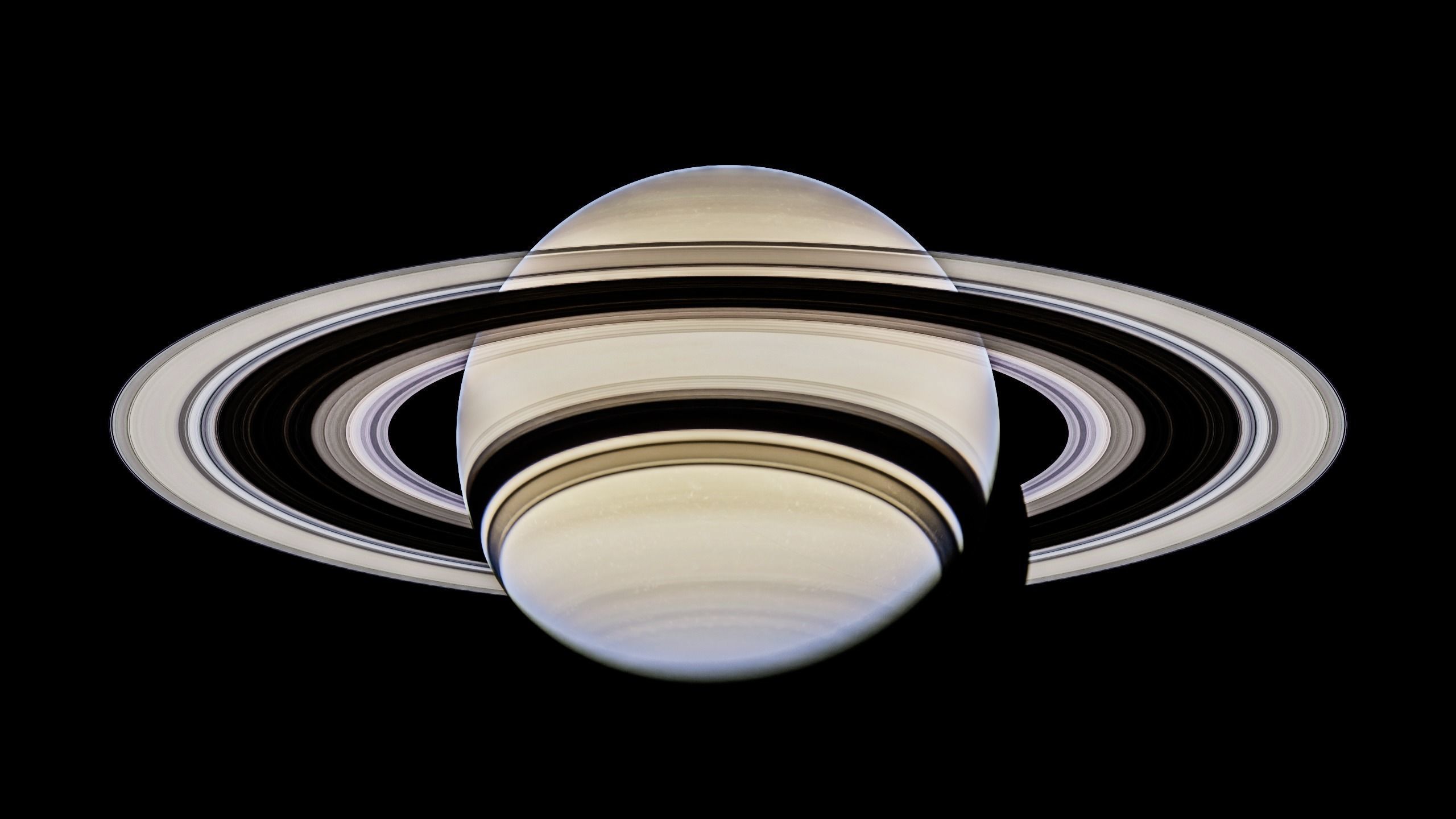 Saturn Low-poly 3D model_4