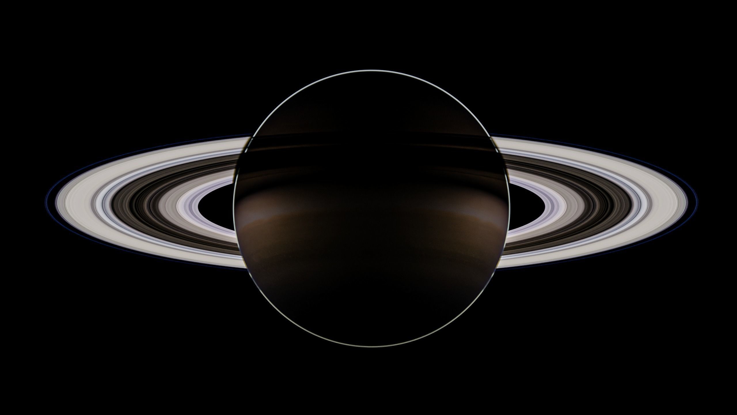 Saturn Low-poly 3D model_8