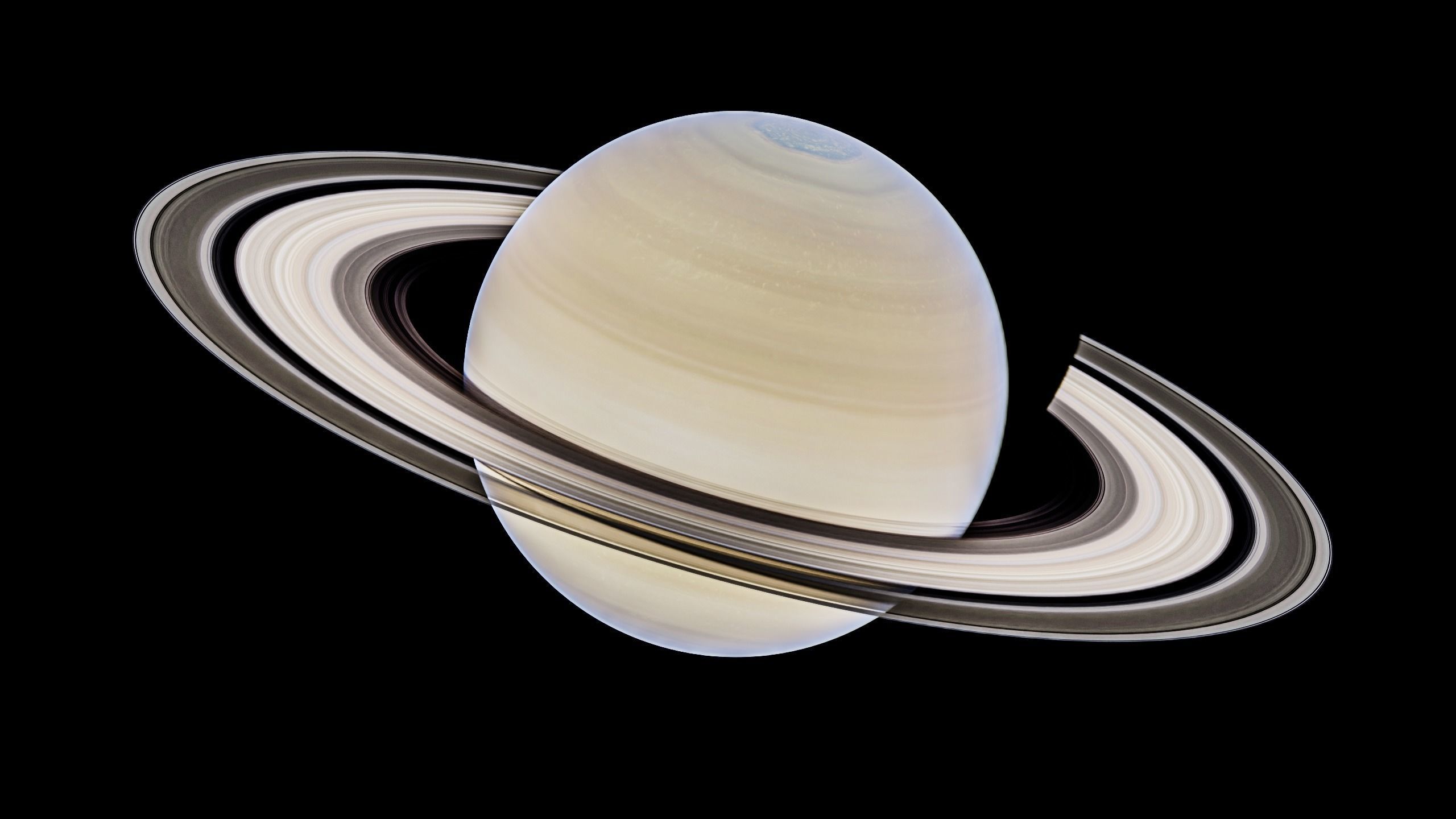 Saturn Low-poly 3D model_3